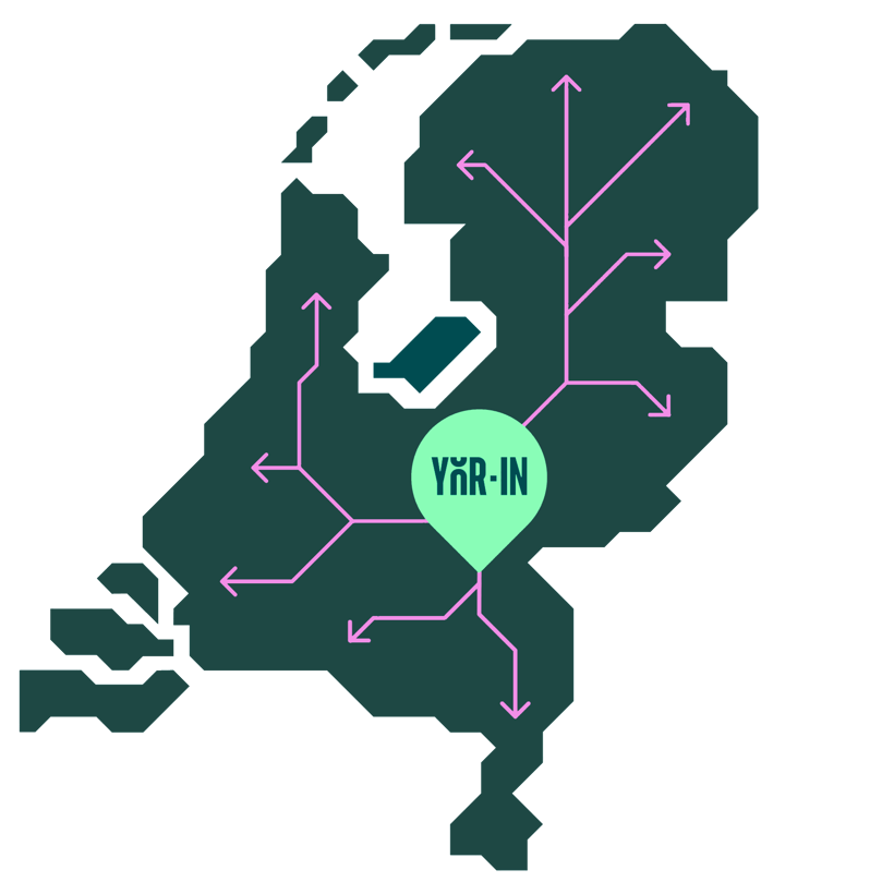 Landkaart Yor Intransparant