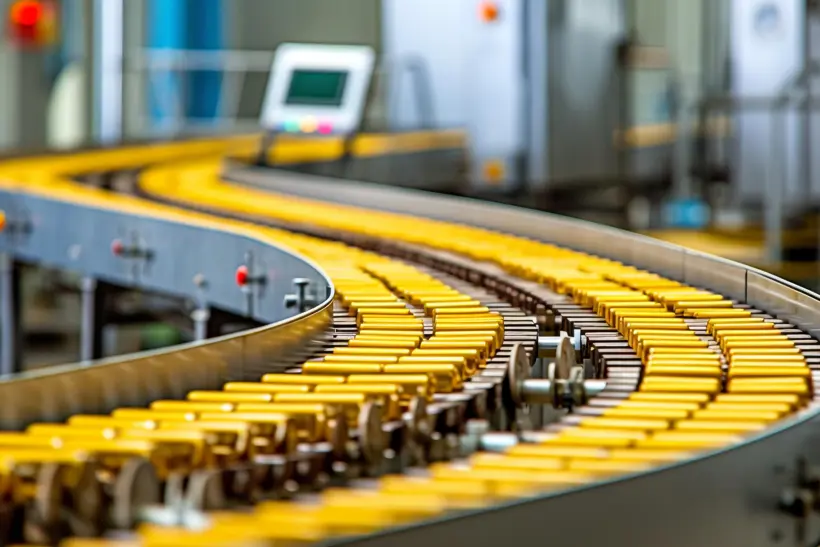 Industrial Symphony Inside Fascinating World Factory Production Conveyor Belt